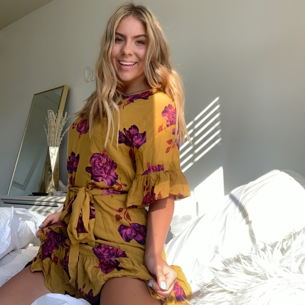 Floral mini dress